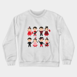 Spanish Flamenco Dancer (6) Crewneck Sweatshirt